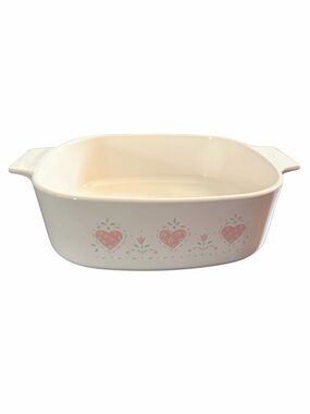 Vintage 1980’s Corning Ware 2L Square Casserole Dish Forever Yours Pattern